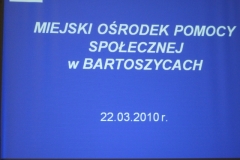 MOPS– dyrektor Stefania Michalik–Rosa – prelekcja połączona z poznaniem form działalności - 22 marca 2010r.
